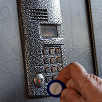 lock with number keypad