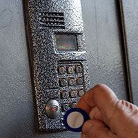 lock with number keypad